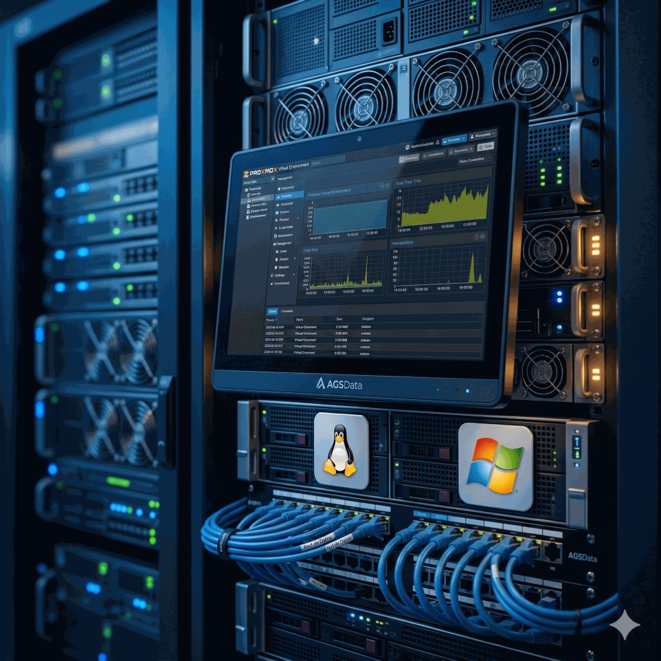 Diseño y virtualización avanzada con Proxmox. Arquitecturas robustas en Linux/Windows y despliegue de redes corporativas optimizadas.